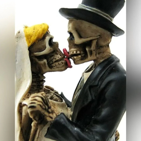 Wedding Skulls Collectible Figurine Statue Summit Collection cake topper - Picture 2 of 7